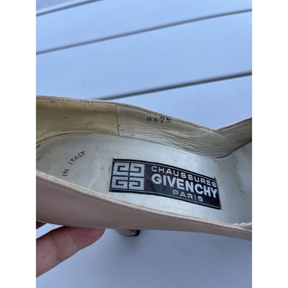Vintage Givenchy Monogram Heels - Size 6 AA - Nude - Picture 6 of 9